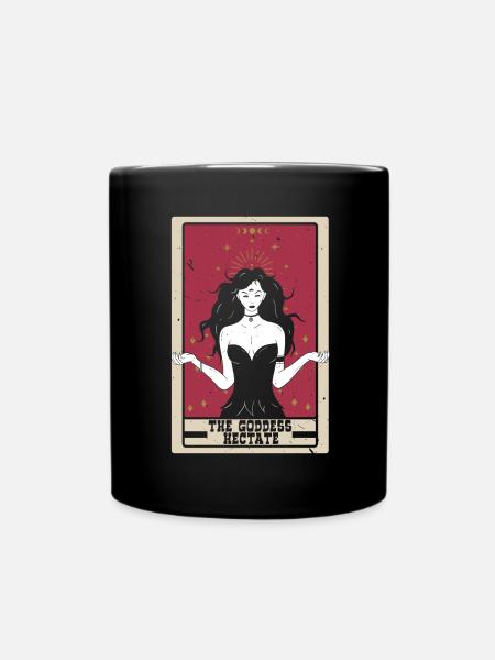 Die Göttin Hectate Tarotkarte Wahrsagerei - Tasse einfarbig - Schwarz