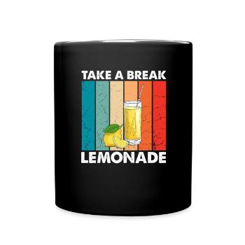 Lemonade Lemon Lemonade Lemonade Lemonade Stand Design - Full Colour Mug - black - Front