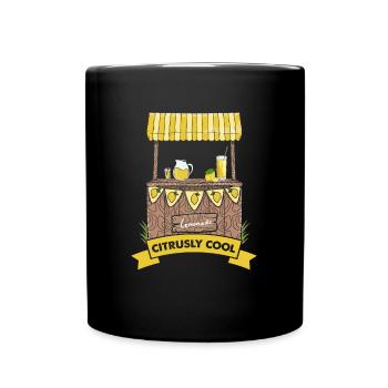 Lemon Design Lemonades Stand Boss Vente de citron - Mug uni - noir - Devant