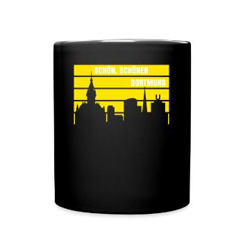 Dortmunder Stadt Schöner Dortmund - Tasse einfarbig - Schwarz - Vorne