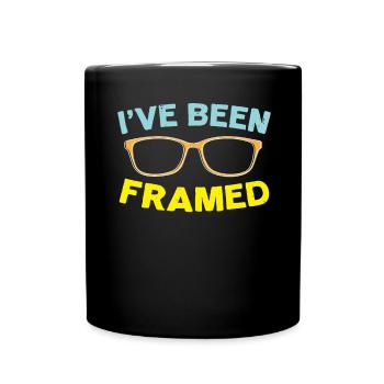 I have been framed glasses whisperer optician - Full Colour Mug - black - Front