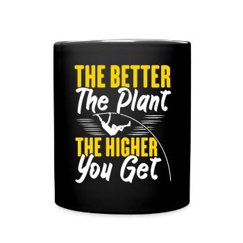 Plus le système est bon, plus le saut à la perche est haut - Mug uni - noir - Devant