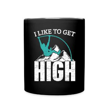 Je veux faire du saut à la perche en haute athlétisme - Mug uni - noir - Devant