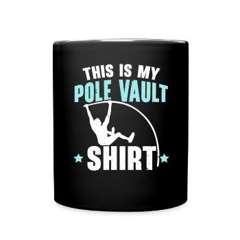 Perchiste Athlétisme C’est mon Sta - Mug uni - noir - Devant