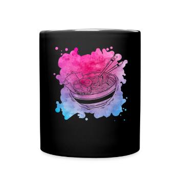 Ramen - Full Colour Mug - black - Front