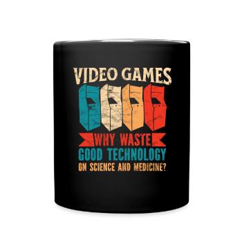 Videospielautomat Arcade Retro Video Games - Tasse einfarbig - Schwarz - Vorne