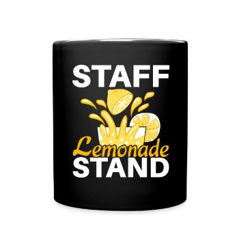 Staff Lemonade Stand Lemon Lover FruitGeträ - Full Colour Mug - black - Front
