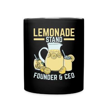 Lemonade Stand Founder & CEO Lemon Fruit Beverage - Full Colour Mug - black - Front