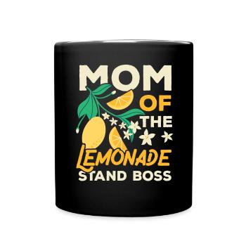 Mère du patron du stand de limonade amoureux du citron - Mug uni - noir - Devant