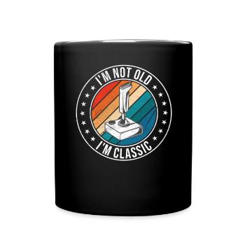 Video Games Spruch Classic Zocken - Tasse einfarbig - Schwarz - Vorne