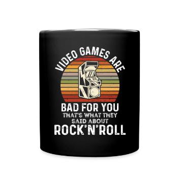Videospiele sind schlecht für dich - Videospiel - Tasse einfarbig - Schwarz - Vorne