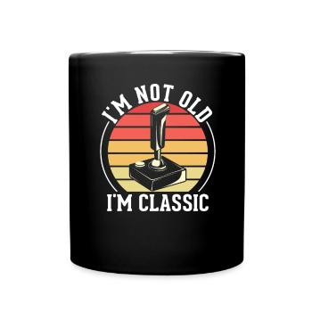 Video Games Spruch Classic Zocken - Tasse einfarbig - Schwarz - Vorne
