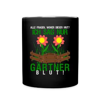 Gärtner Galabau Gartenbau Galabauer - Tasse einfarbig - Schwarz - Vorne