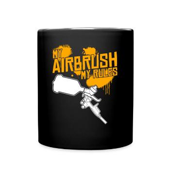 Car Painter Airbrush Joke Painter - Full Colour Mug - black - Front