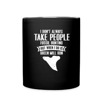 Paleontologist Designs Fossil Hunter Student - Full Colour Mug - black - Front