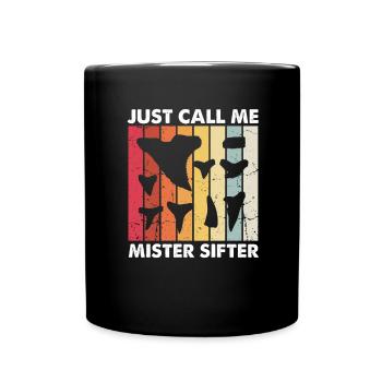 Paleontologist Designs Fossil Hunter Student - Full Colour Mug - black - Front