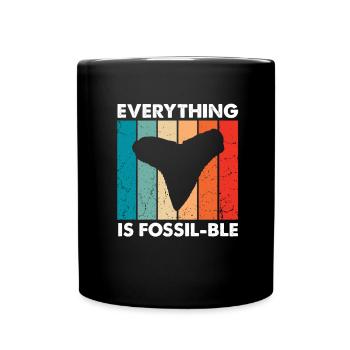 Paleontologist Designs Fossil Hunter Student - Full Colour Mug - black - Front