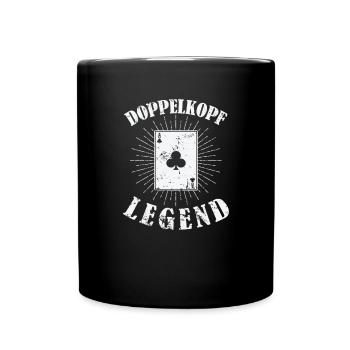 Double Head Legend Card Game Hobby Points - Full Colour Mug - black - Front