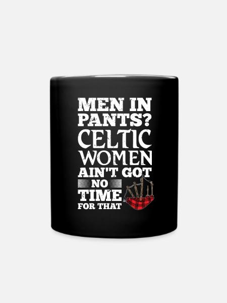 Lustiger Schottland Kilt Spruch Schottenrock - Tasse einfarbig - Schwarz