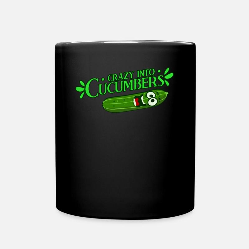 Gurke Gemüsegärtner Gärtner Gurken - Tasse einfarbig - Schwarz
