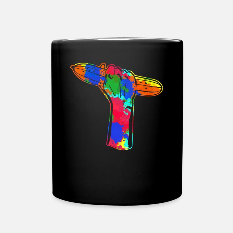 Gurke Vegetarier Vegan Gemüse Gurken - Tasse einfarbig - Schwarz