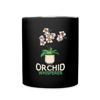 Orchidée Cadeau Femmes Fleur Fleuriste Orchidée - Mug uni - noir - Devant