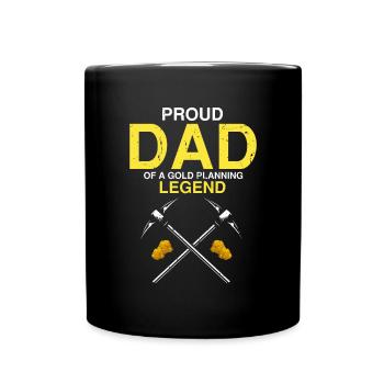 Gold Digger Gold Panning Gold Mining Designs - Full Colour Mug - black - Front