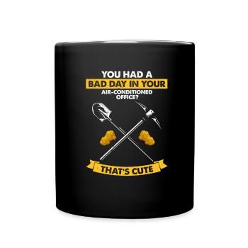 Gold Digger Gold Panning Gold Mining Designs - Full Colour Mug - black - Front