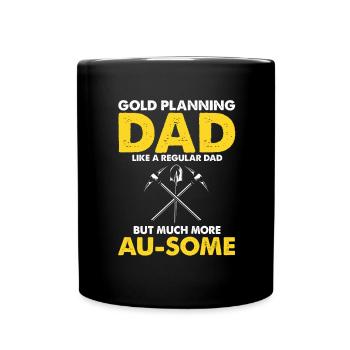 Gold Diggers Panning Gold Gold Mining Designs - Full Colour Mug - black - Front