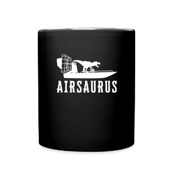 Hydroplane des marais Fanboat Airboating Hover - Mug uni - noir - Devant