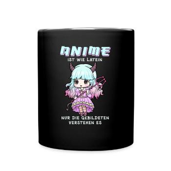Anime est comme Latin I Creepy Cute Witch - Mug uni - noir - Devant