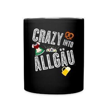 Allgäu Holiday Dirndl Beer Alps Allgäuer - Full Colour Mug - black - Front