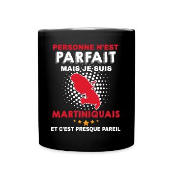 Martinique Humour citation - Mug uni - noir - Devant