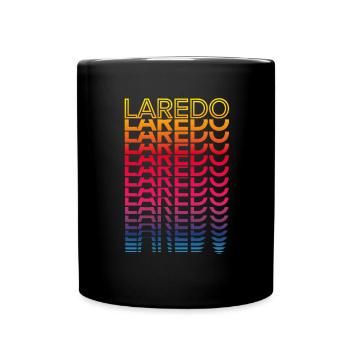 Retro Nostalgic USA City - Rainbow Laredo - Mug uni - noir - Devant