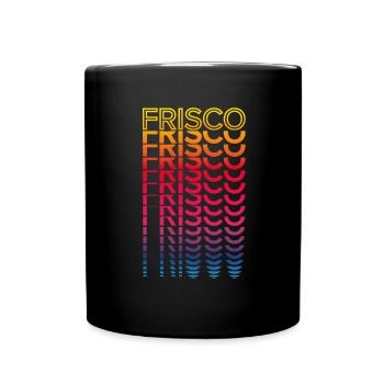 Retro Nostalgic USA City - Rainbow Frisco - Mug uni - noir - Devant