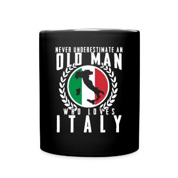 Italie Homme Corse Sicile Sardaigne - Mug uni - noir - Devant