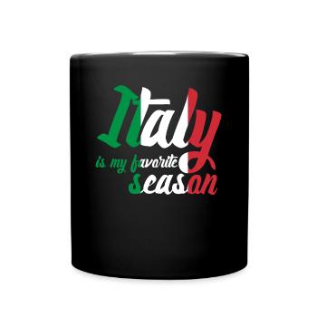 Sardaigne Sicile Corse Italie - Mug uni - noir - Devant