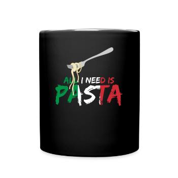 Italie Pâtes Corse Sicile Sardaigne - Mug uni - noir - Devant