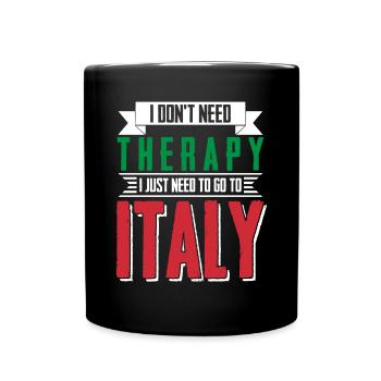 Sardaigne Sicile Uralub Italie - Mug uni - noir - Devant