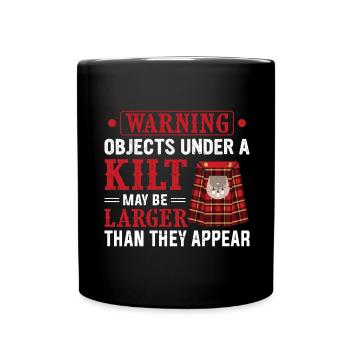 Funny Scottish Skirt Kilt Saying For Kilt Men - Full Colour Mug - black - Front