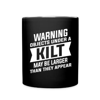 Funny Scottish Skirt Kilt Saying For Kilt Men - Full Colour Mug - black - Front