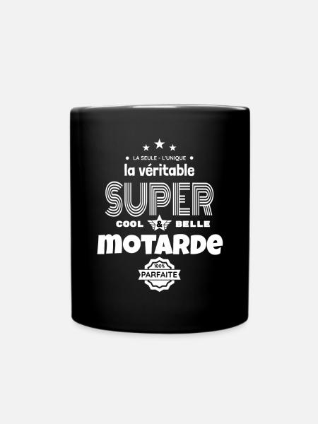 super motarde 100% parfaite humour - Mug uni - noir