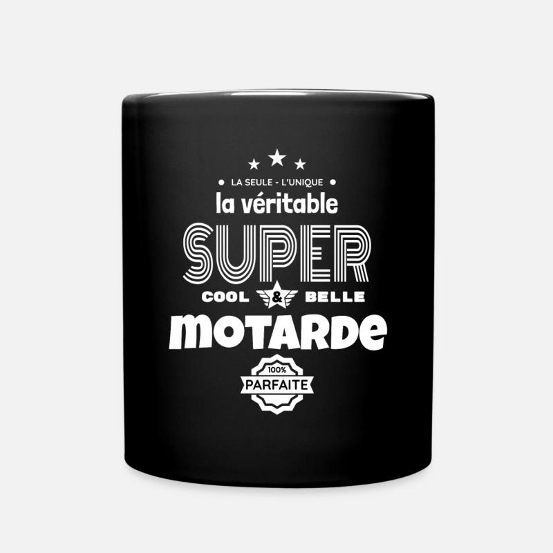 super motarde 100% parfaite humour - Mug uni - noir