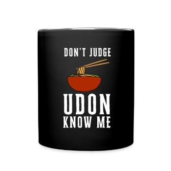Udon Nouilles Japonaises Ramen Boîte de Nouilles Asiatiques - Mug uni - noir - Devant