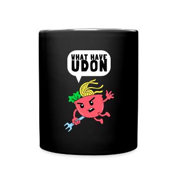 Udon Nouilles Japonaises Ramen Boîte de Nouilles Asiatiques - Mug uni - noir - Devant