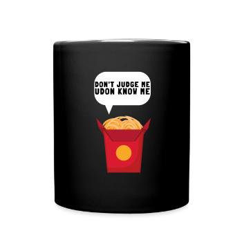Udon Nouilles Japonaises Ramen Boîte de Nouilles Asiatiques - Mug uni - noir - Devant