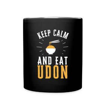Udon Nouilles Japonaises Ramen Boîte de Nouilles Asiatiques - Mug uni - noir - Devant