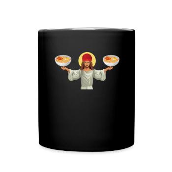 Udon Nouilles Japonaises Ramen Boîte de Nouilles Asiatiques - Mug uni - noir - Devant