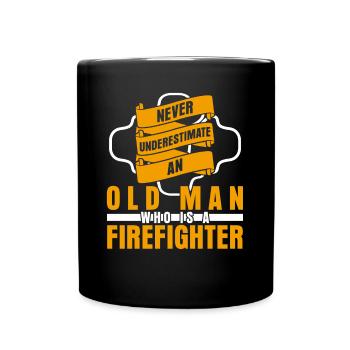 Professional Fire Brigade Fire Station Fire Brigade - Full Colour Mug - black - Front