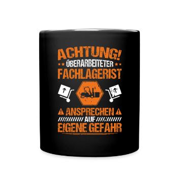 Fachlagerist Fachlageristin Lagerist Lageristin - Tasse einfarbig - Schwarz - Vorne